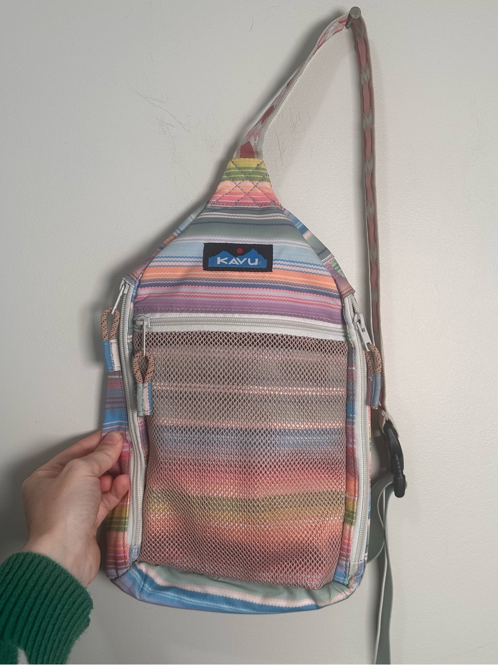KAVU Yoho Multicolor Stripe Sling Bag